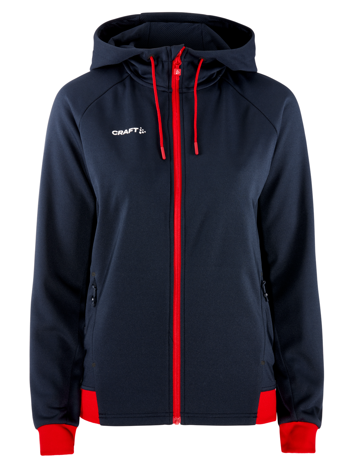 Craft NOR Adv Unify FZ Hood – dame – Blaze / Klar rød, forside