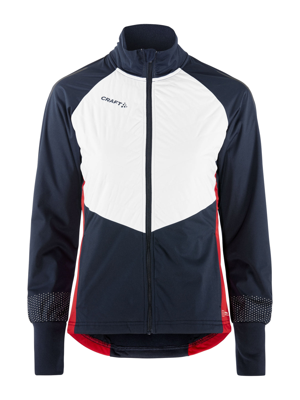 Craft NOR Adv Nordic Ski Club Jacket – dame – Blaze / Hvit, forside