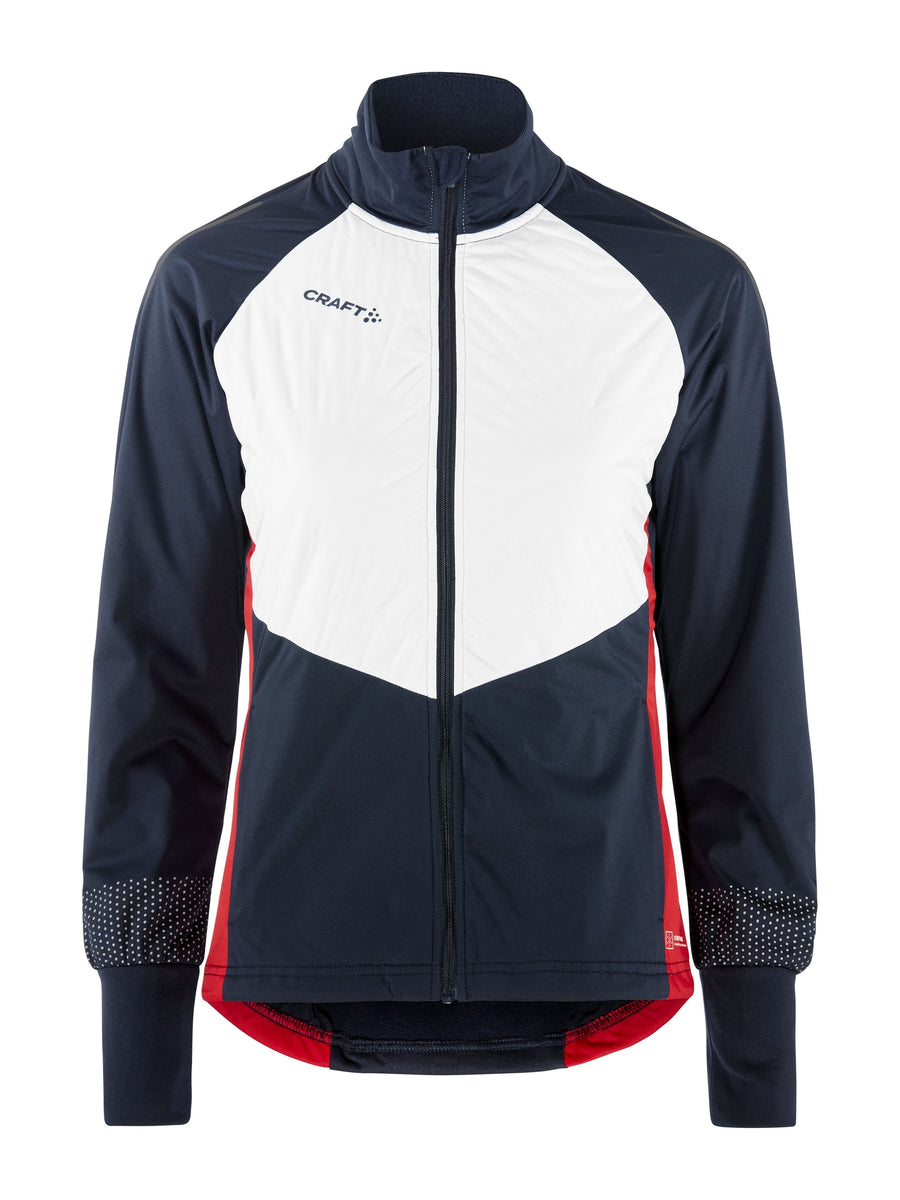 Craft NOR Adv Nordic Ski Club Jacket – dame – Blaze / Hvit, forside