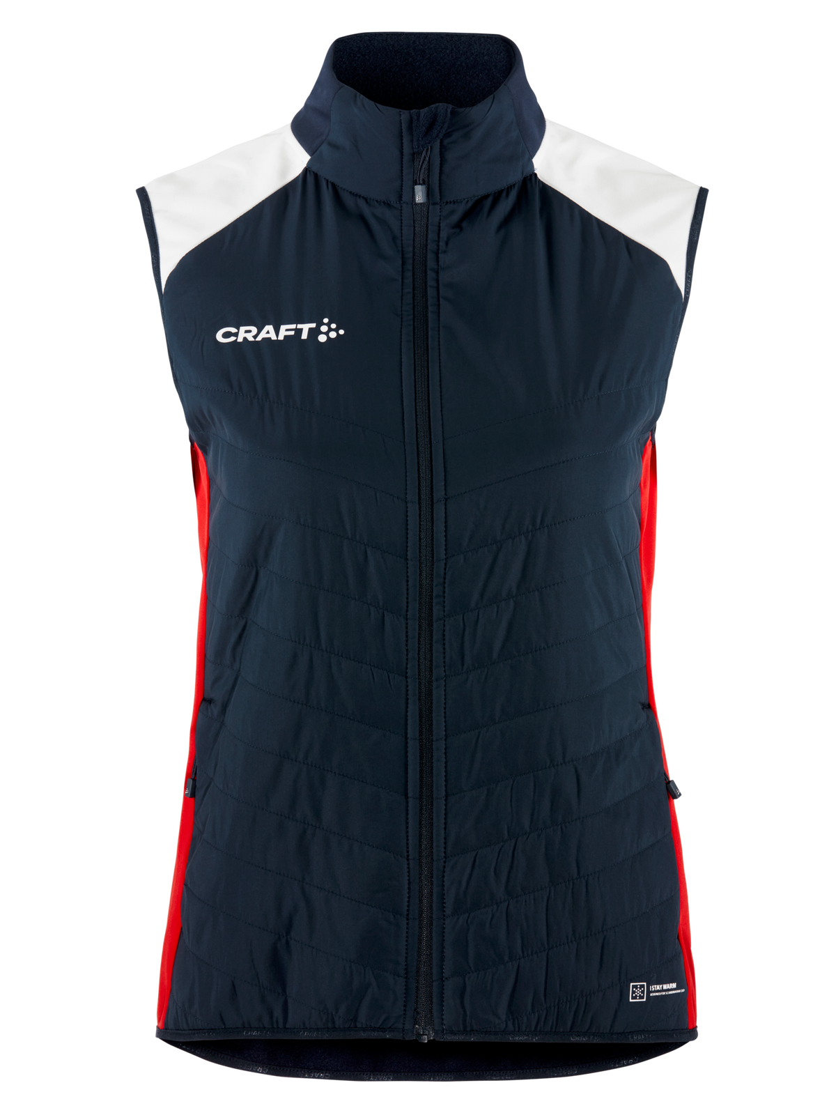 Craft NOR ADV Nordic Ski Club Vest – dame – Blaze / Hvit, forside