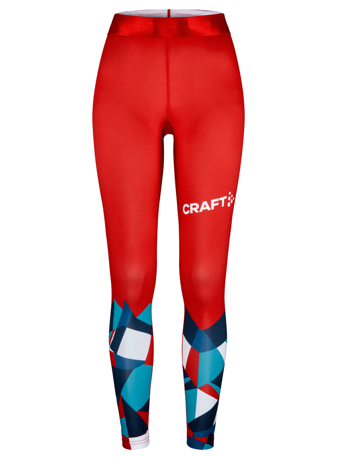 Craft NOR ADV Nordic Ski Club Tights – dame – Blaze / Klar rød, forside