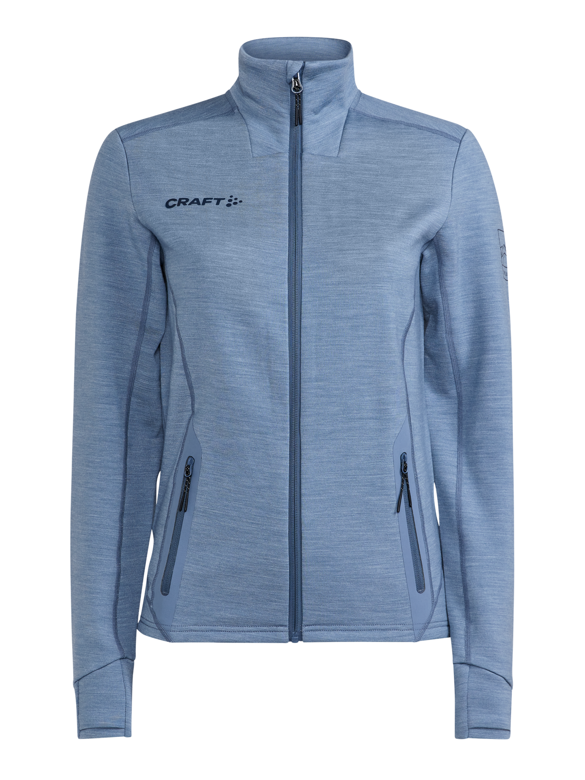 Craft PRO Explore Wool Midlayer – dame – Flow / Melange, forside