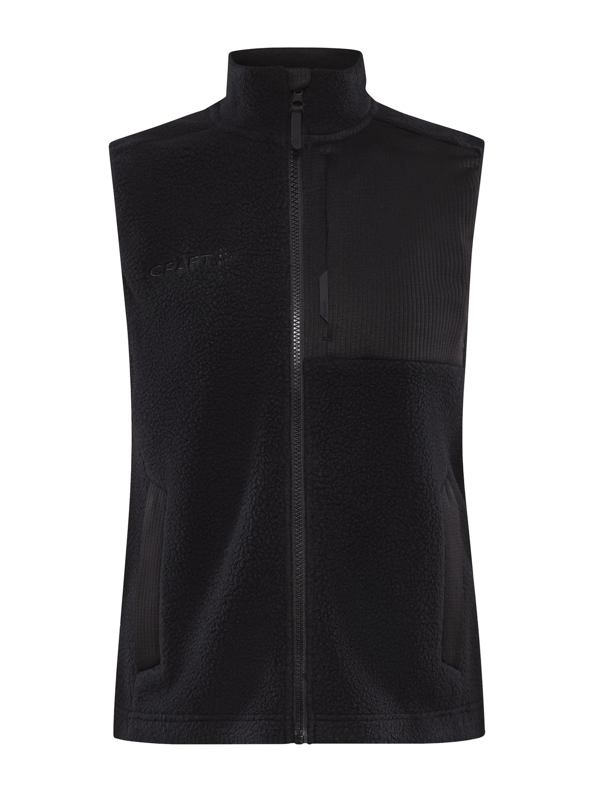 Craft ADV Explore Pile Fleece Vest – dame – Svart, forside