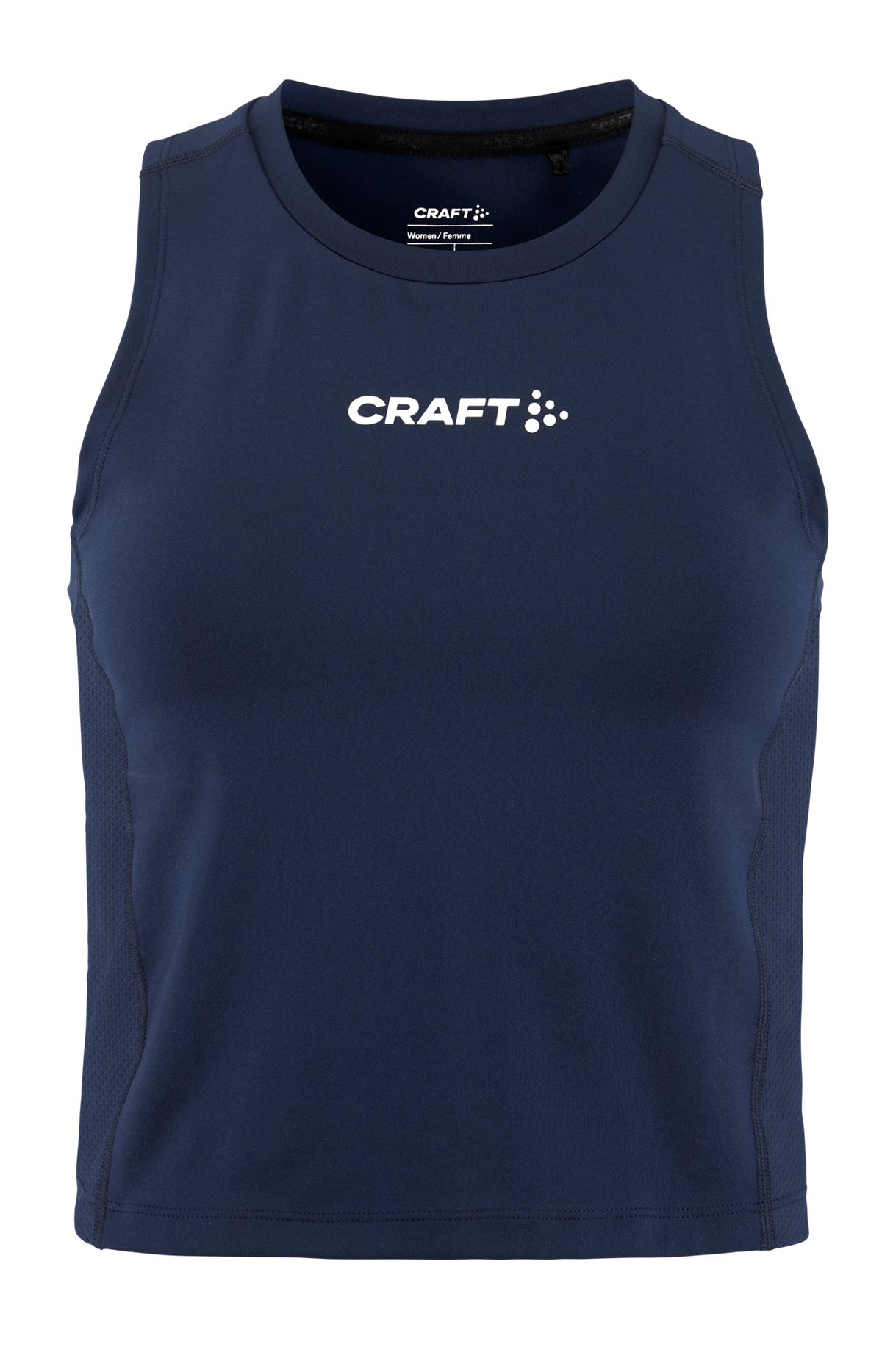 Craft Rush 2.0 Crop Singlet – dame – Marineblå, forside