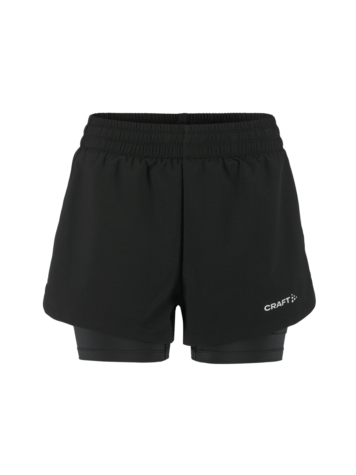 Craft ADV Essence 2-In-1 Shorts 2 – dame – Svart, forside