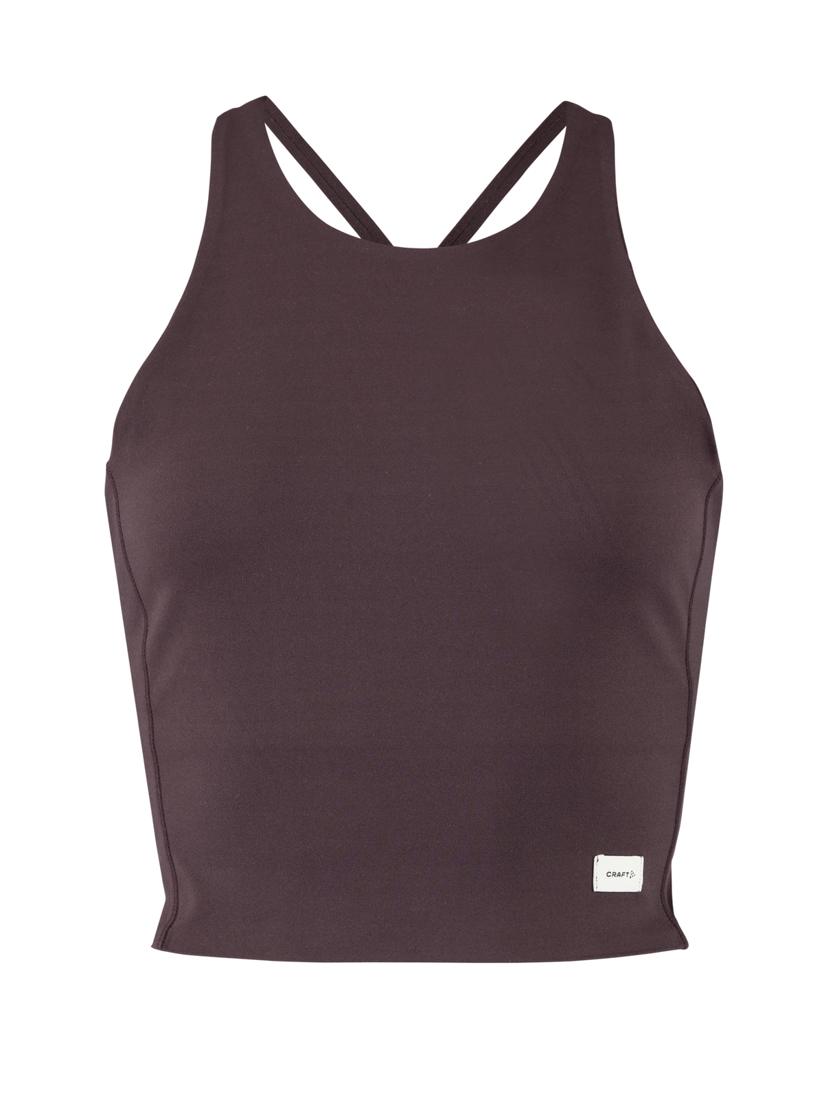 Craft Collective Cropped Singlet – dame – Dk Plum, forside