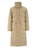 Craft Urban Long Padded Coat – dame – Taupe, forside