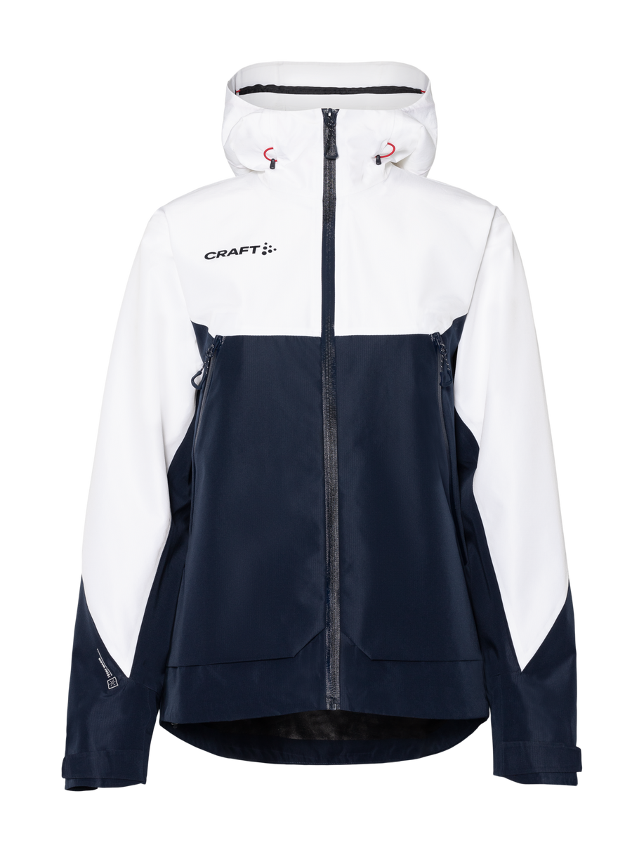 Craft NOR ADV Explore Shell Jkt – dame – Hvit / Blaze, forside