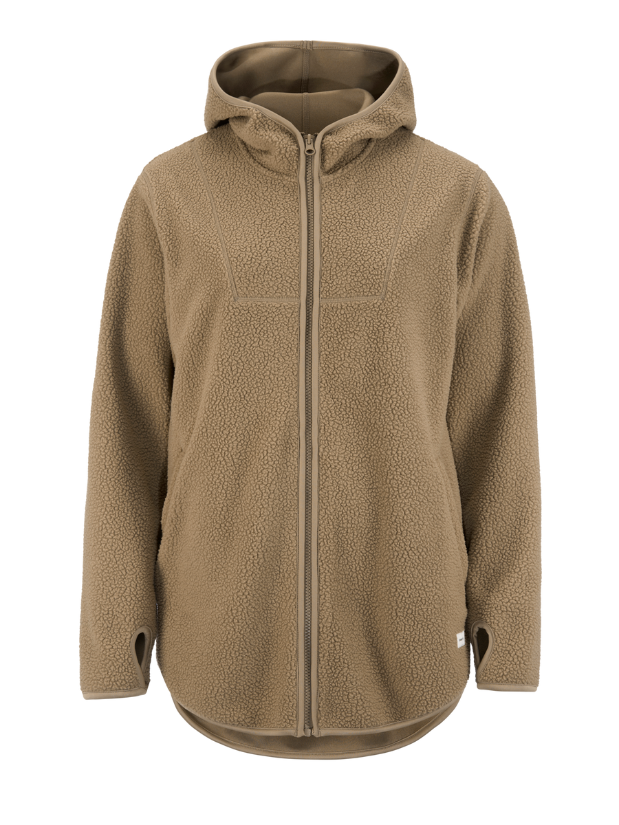 Craft Join Pile Fleece FZ Hood – dame – Taupe, forside