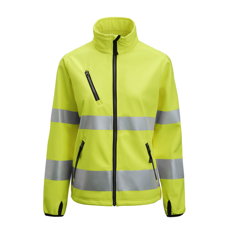 Jobman 1210 Womens Softshell Jacket Hi-vis – Yellow