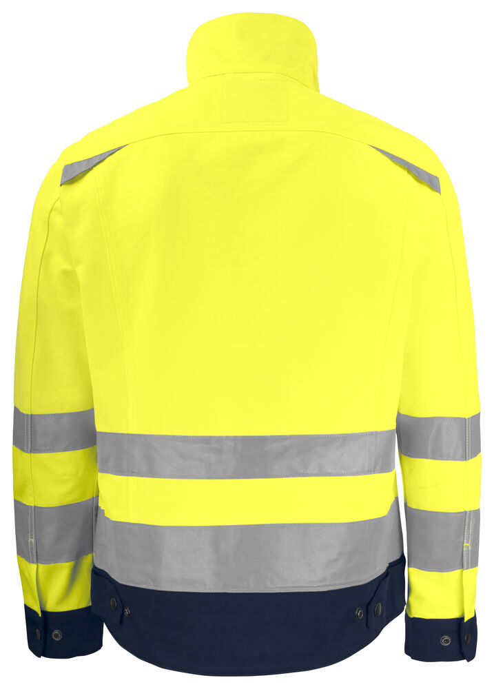 Jobman 1231 Håndverksjakke varsel – bakside