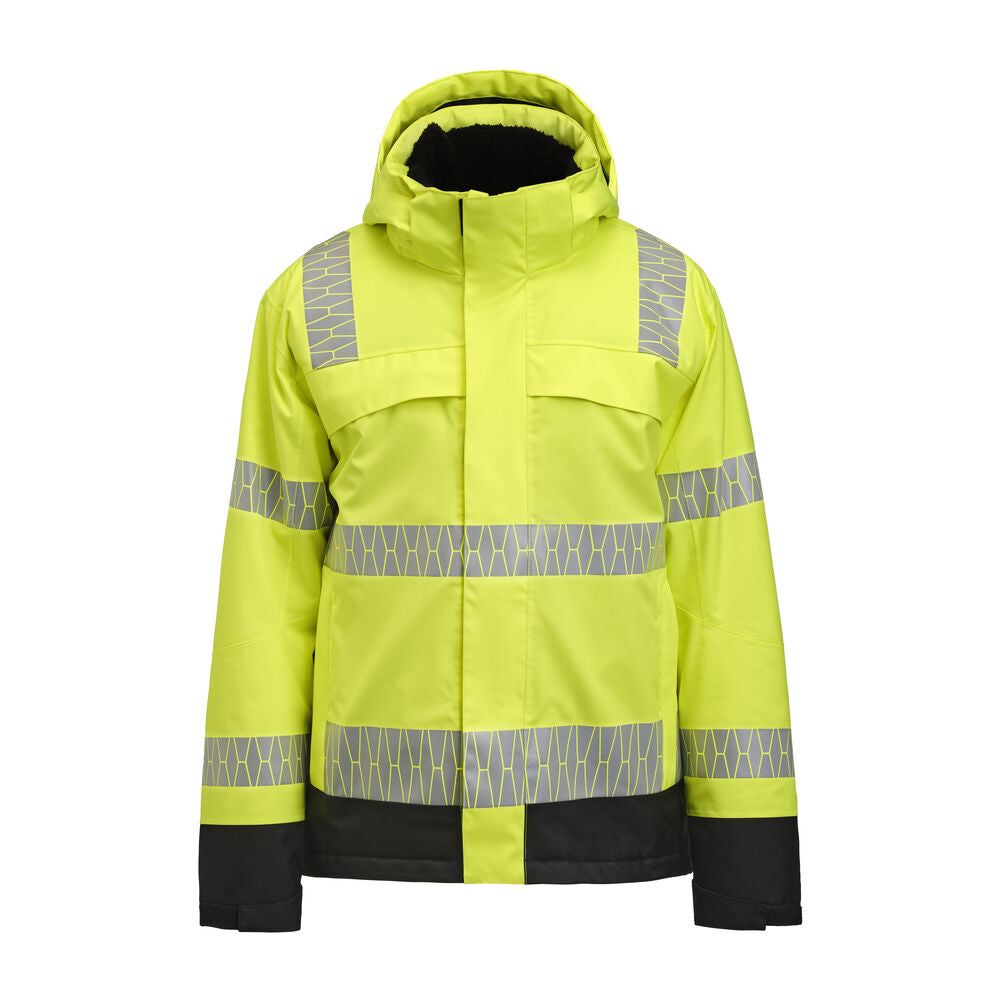 Jobman 1235 Winterjacket HV – Yellow/Black
