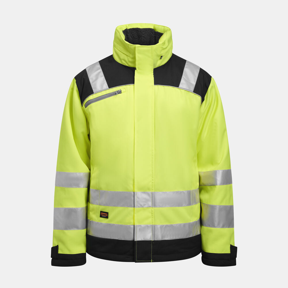Jobman 1347 HV Vinterjakke – Yellow/Navy