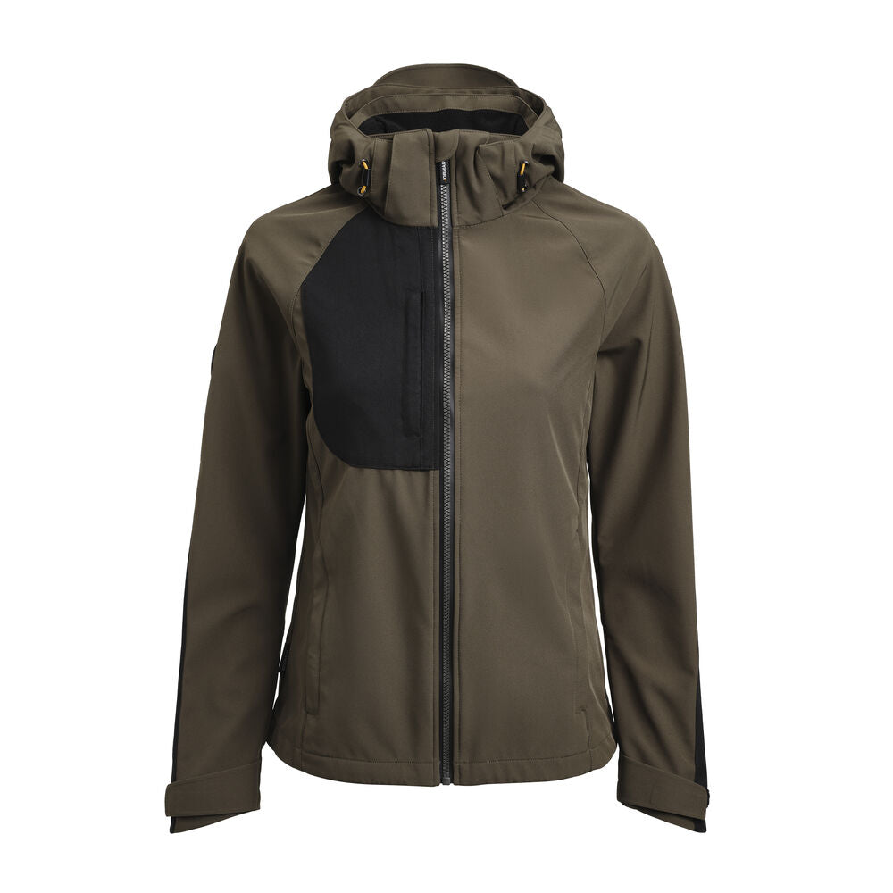 Jobman 1372 Women´s Softshell jacket – Olive Green / Black