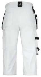 Jobman 2133 3/4 Trouser White Line – bakside