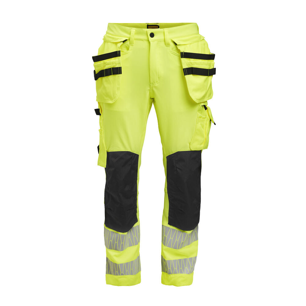 Jobman 2291 Craftsman trousers stretch – Yellow / Black