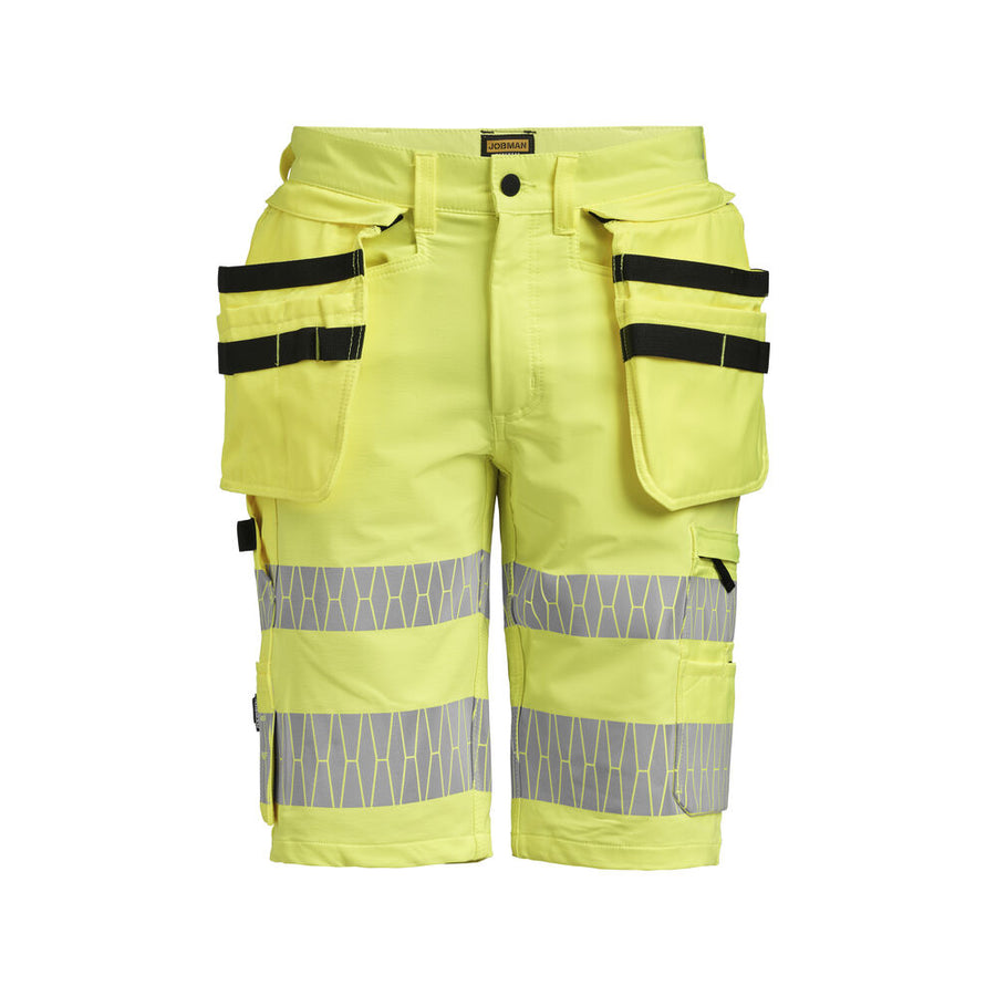 Jobman 2296 Craftsman Shorts stretch Hi-vis – Yellow