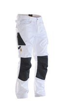 Jobman 2321 Poly Cotton Work Trousers – white/black