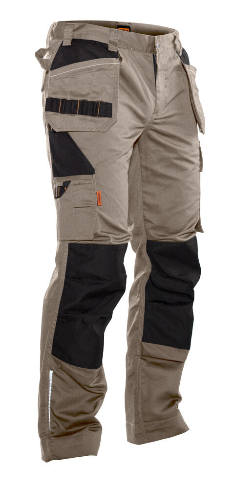 Jobman 2322 Poly Cotton HP Work Trousers – Khaki/Black