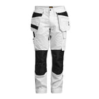 Jobman 2326 Craftman trousers stretch – White/Black