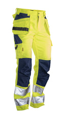 Jobman 2377 HV Bukse HP KL 2 – Yellow/Navy