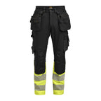 Jobman 2392 Craftsman trousers stretch Hi-Vis – Black/Yellow