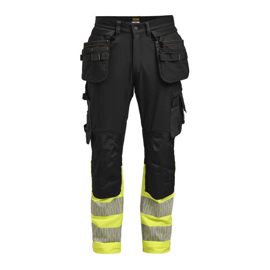 Jobman 2392 Craftsman trousers stretch Hi-Vis – Black/Yellow