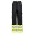 Jobman 2417 Service Trousers Hi-Vis – Black/Yellow