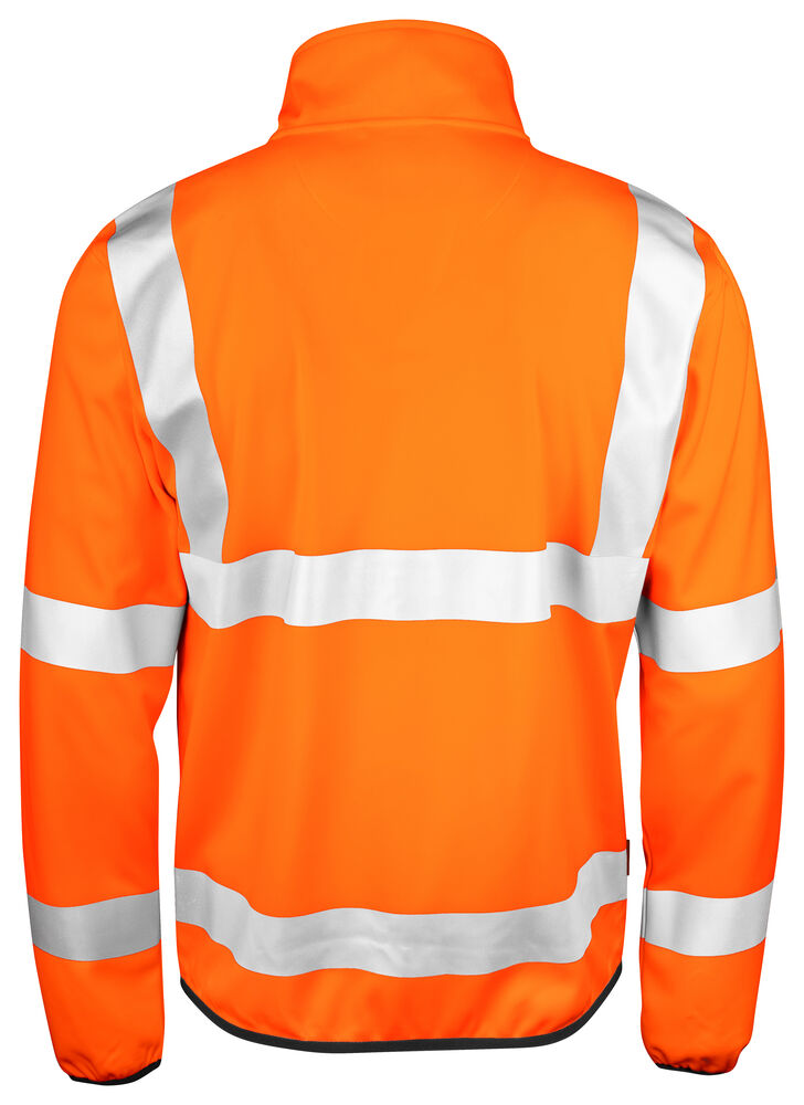 Jobman 5101 HV Light Softshelljakke – bakside