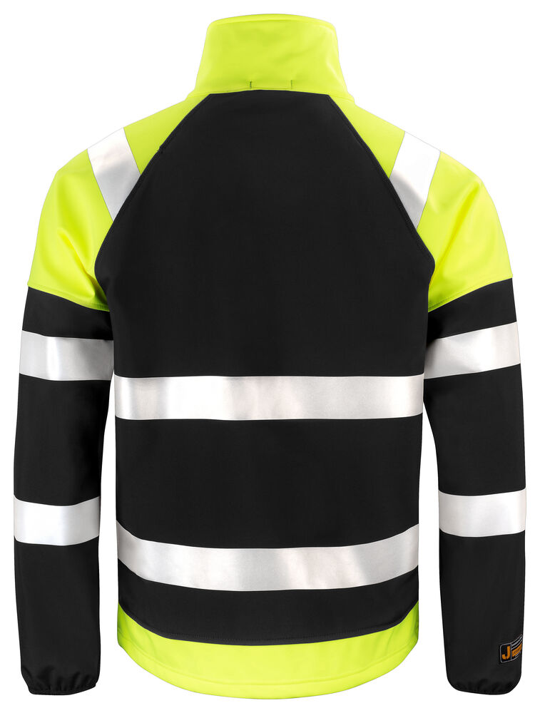 Jobman 5125 Softshell Jacket Hi-Vis – bakside
