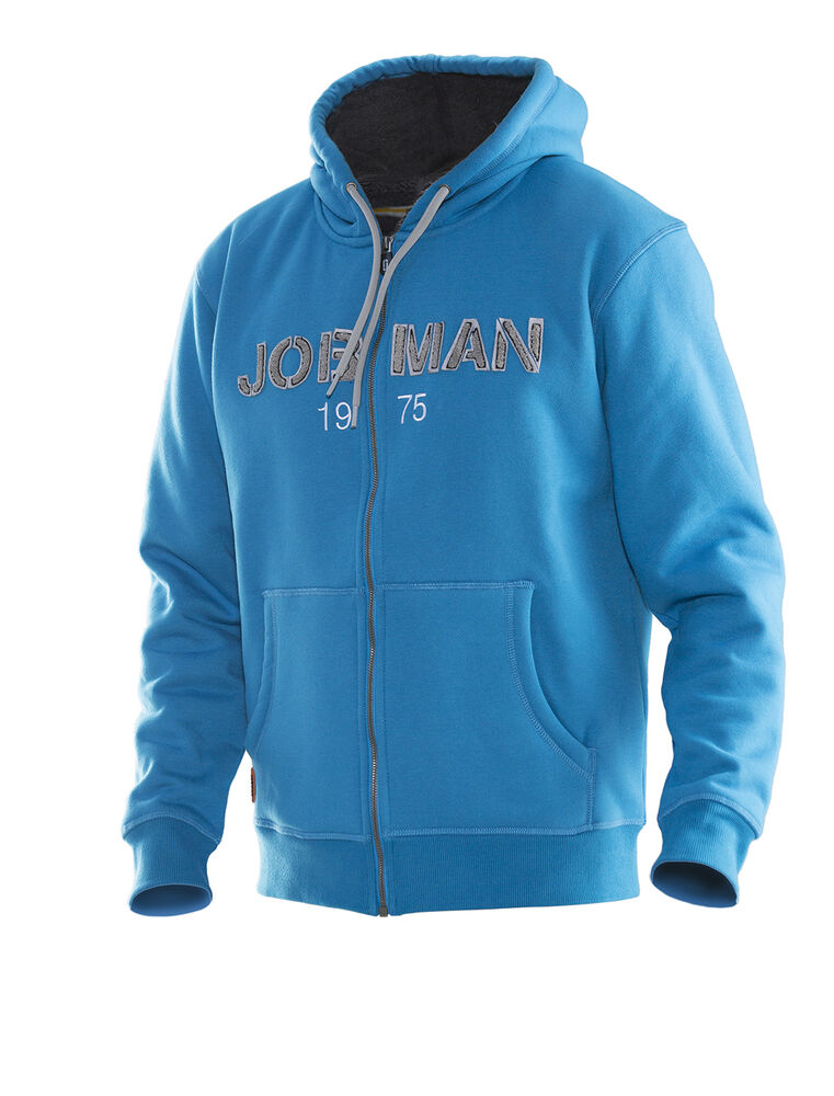 Jobman 5154 Vintage Hoodie – Ocean/Dark Grey
