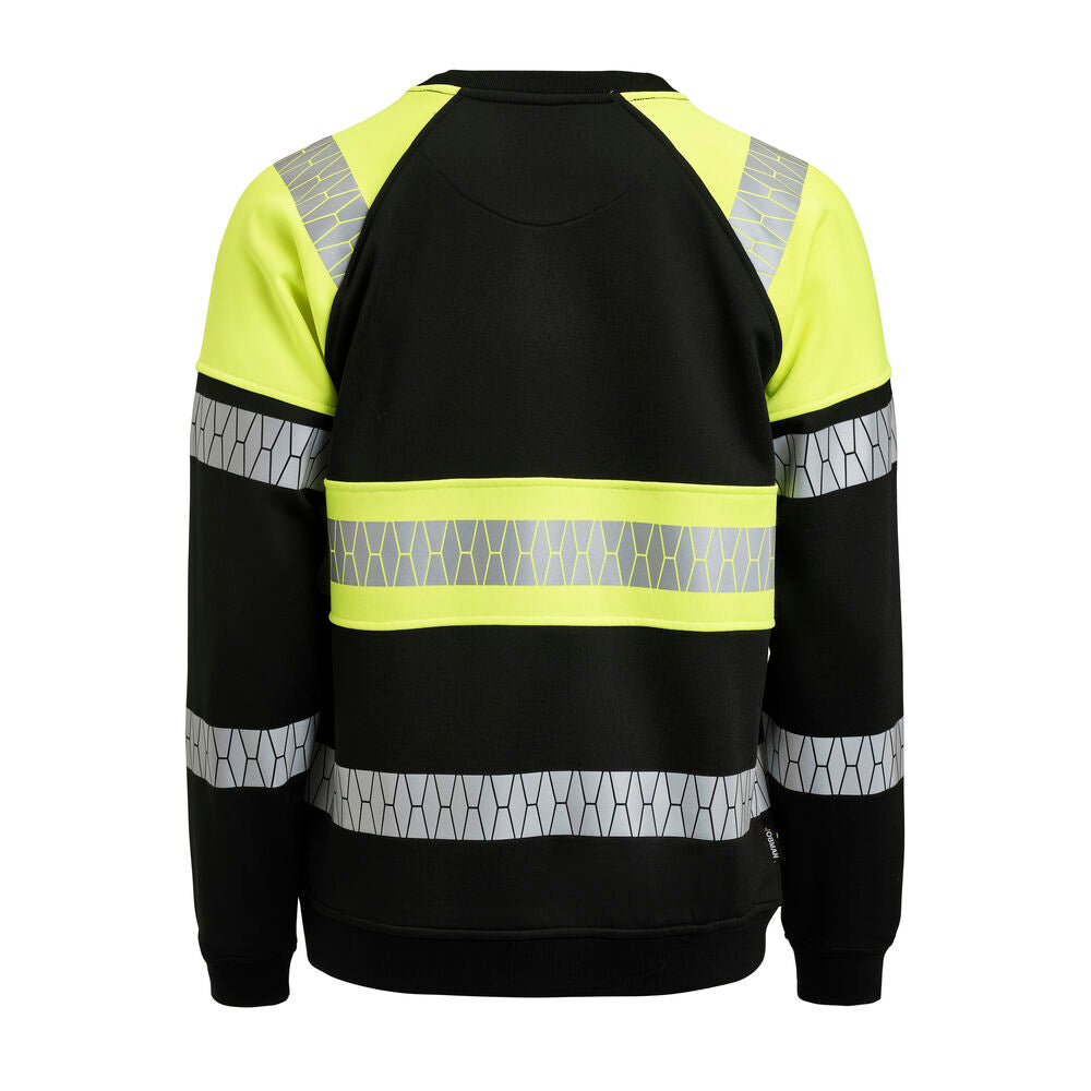 Jobman 5224 Sweatshirt Hi-Vis – bakside