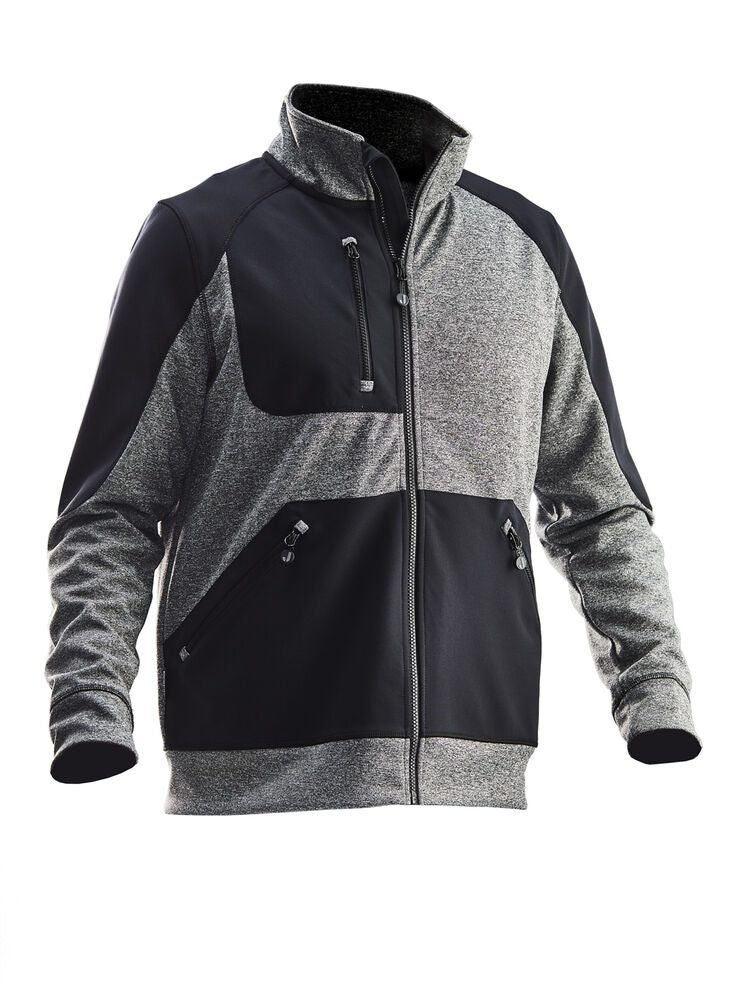 Jobman 5304 Jacket Spun-dye – Black Melange/Black