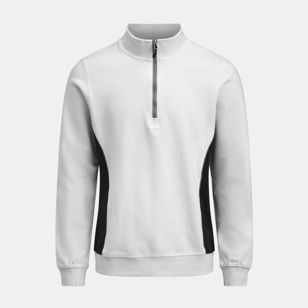 Jobman 5401 Sweatshirt 1/2 Zip – white/black