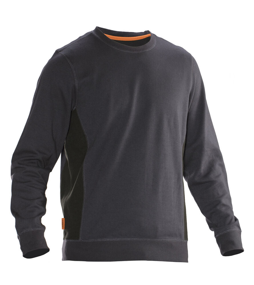 Jobman 5402 Sweatshirt Roundneck – Dark Grey/Black