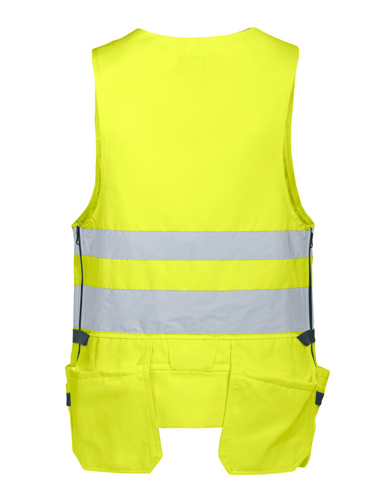 Jobman 7346 Håndverksvest varsel – bakside