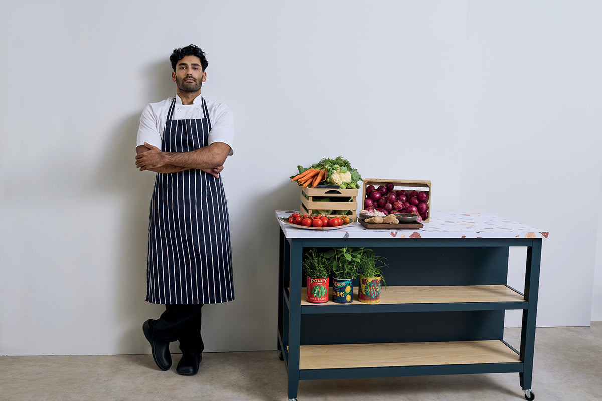 Premier Stripe Apron – forkle – detaljbilde 2