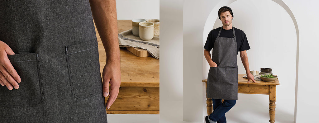 Premier Organic Fairtrade denim Apron – forkle – detaljbilde 1