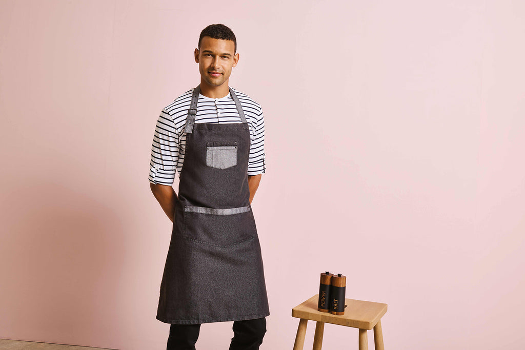 Premier Domain Contrast Bib Apron – forkle – detaljbilde 2