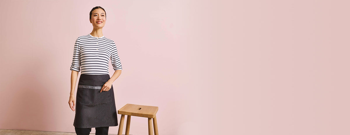 Premier Domain Contrast Waist Apron – forkle – detaljbilde 1