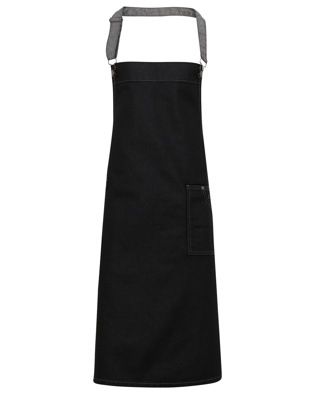Premier District Wax Bib Apron – forkle – Black Denim