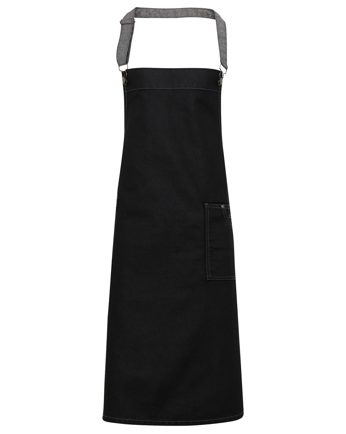 Premier District Wax Bib Apron – forkle – Black Denim