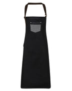 Premier Division Bib Apron – forkle – Black Denim