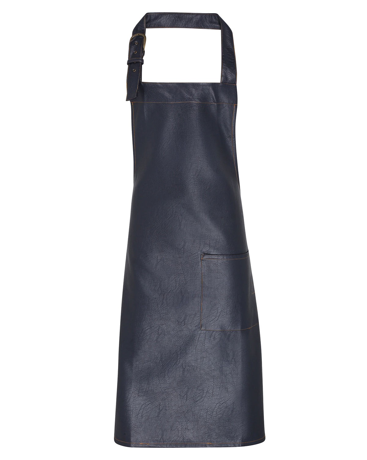 Premier Faux Leather Bib Apron – forkle – Marine