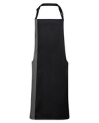 Premier Contrast Bib Apron – forkle – Sort/Mørk Grå