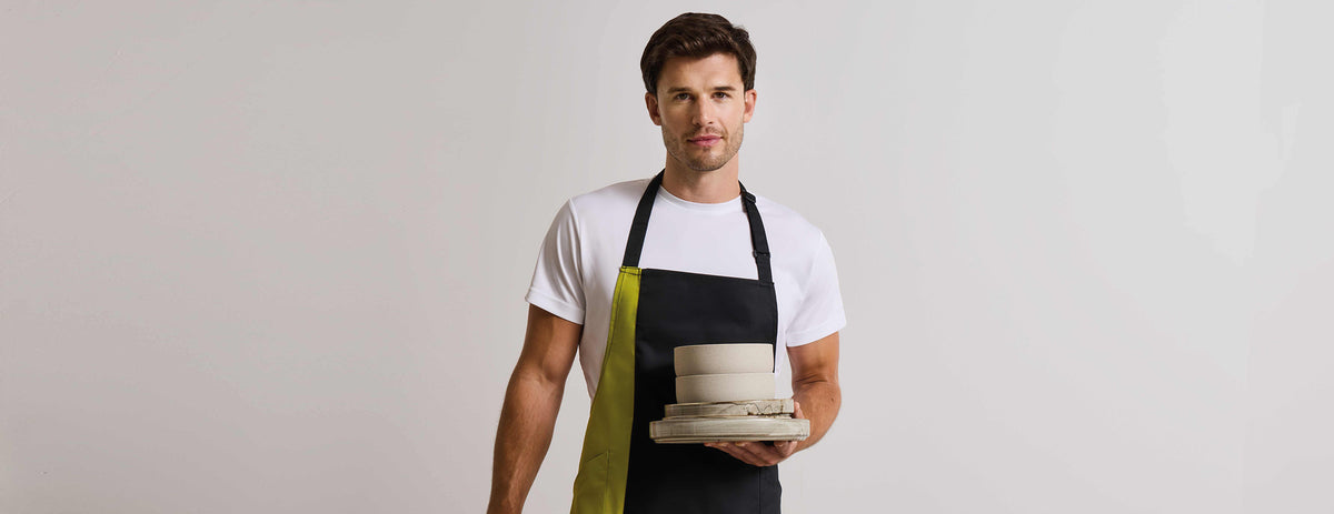 Premier Contrast Bib Apron – forkle – detaljbilde 1