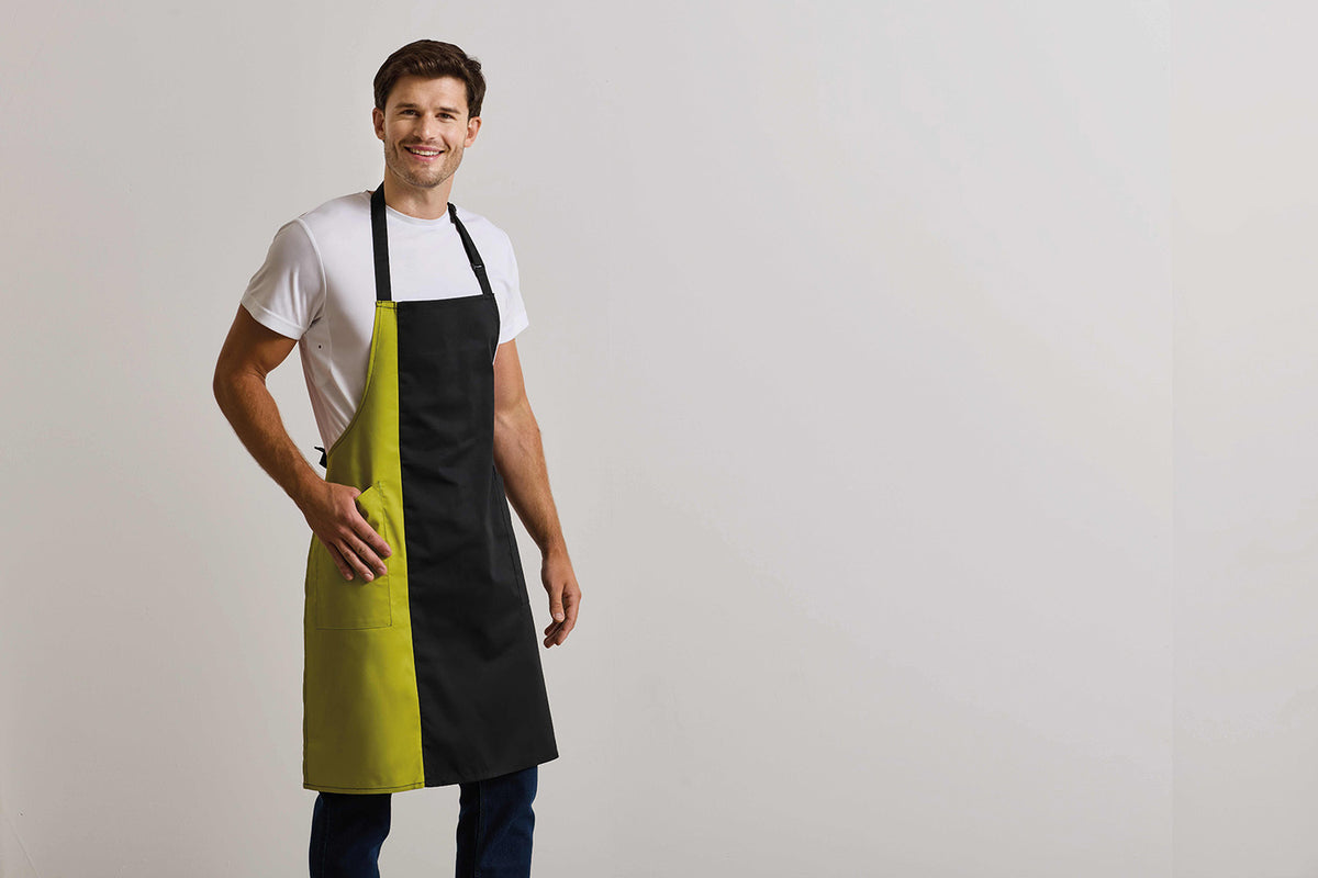 Premier Contrast Bib Apron – forkle – detaljbilde 2
