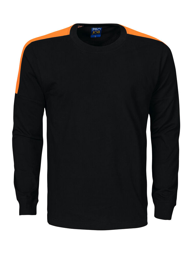 ProJob 2020 T-Shirt med lang arm – Black/Orange