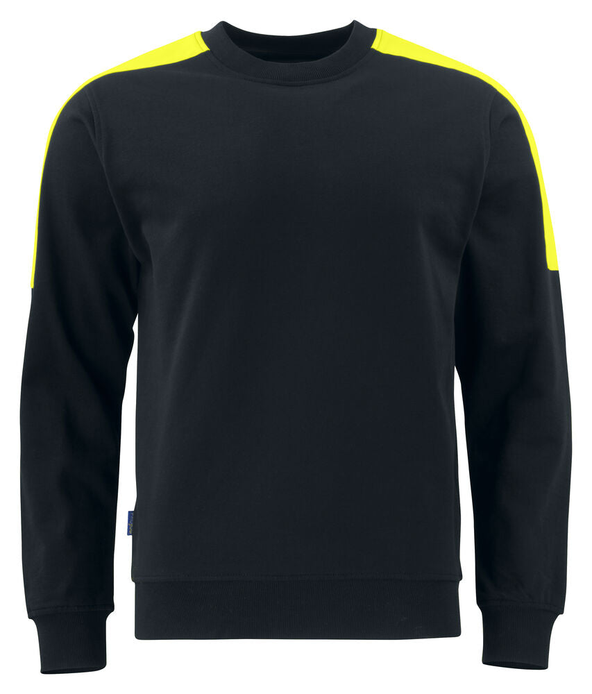ProJob 2125 SWEATSHIRT 100% BOMULL – Black/Yellow