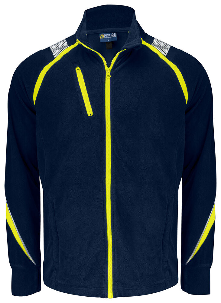 ProJob 2328 Mikrofleecejakke – Navy/Yellow